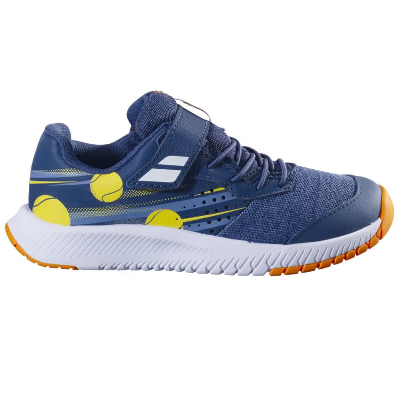 Babolat Pulsion Kid All Court Tennis Shoes Junior - Blue/Yellow