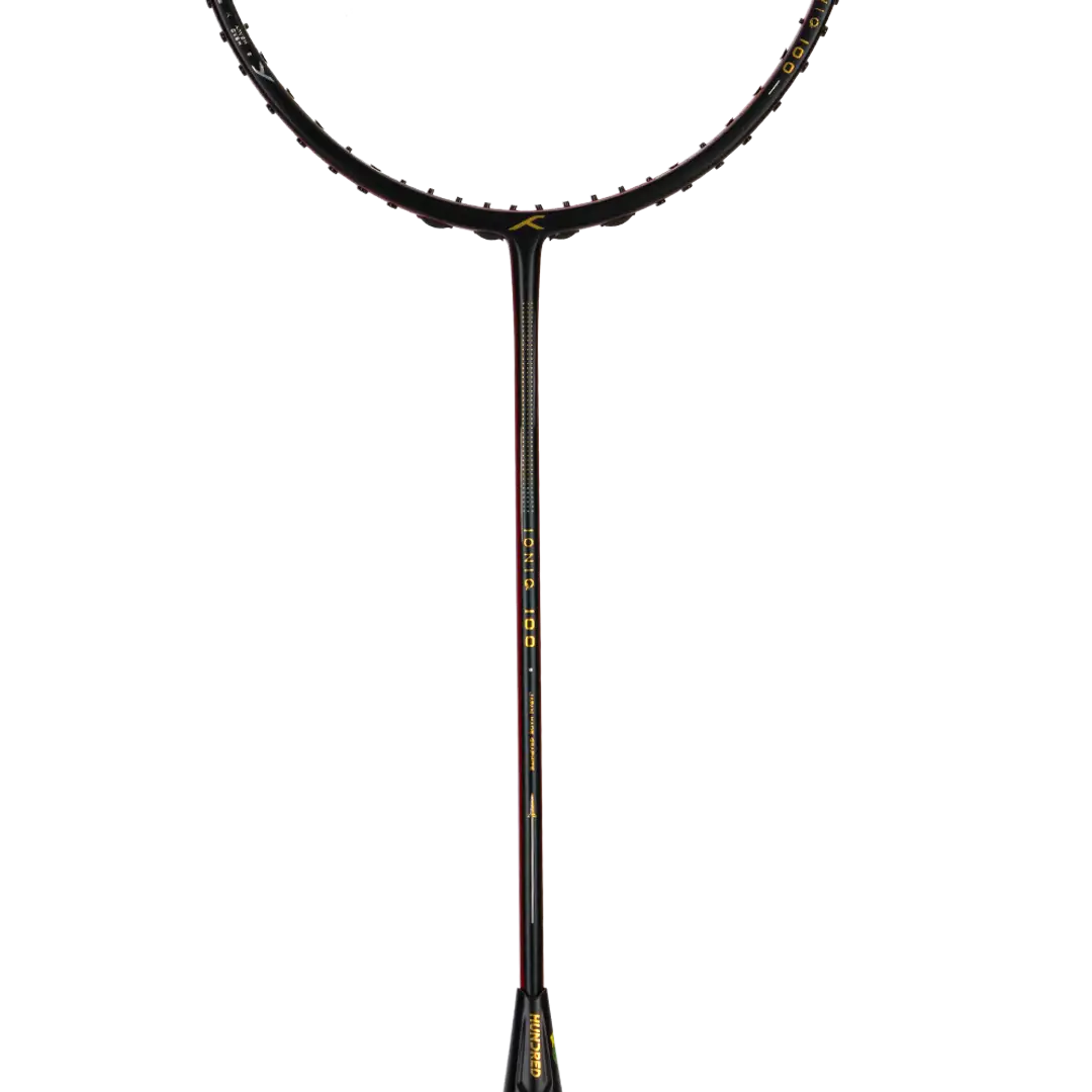 Hundred Ioniq 100 3U Badminton Racket - Black/Red