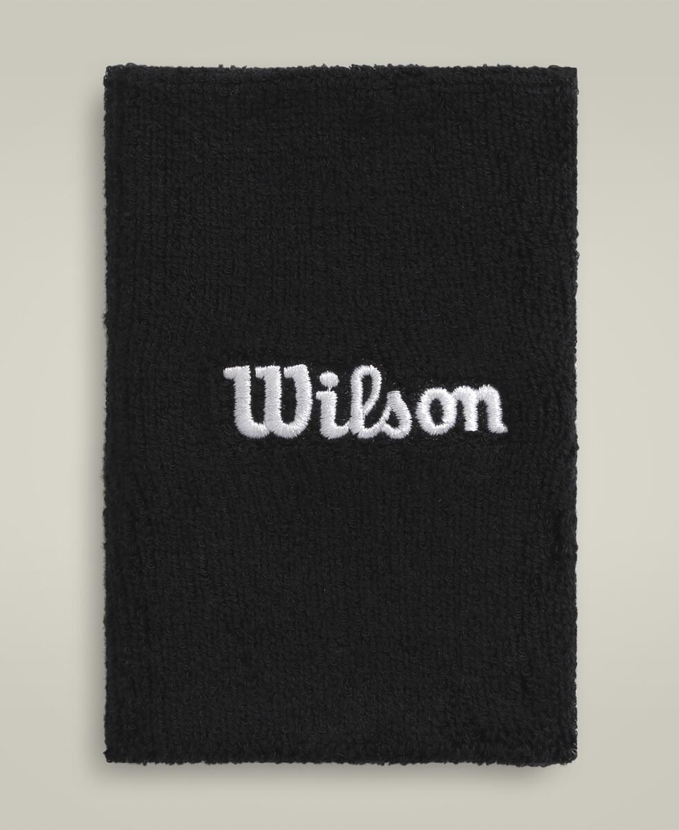 Wilson Wide Terry Wristbands Unisex - Black