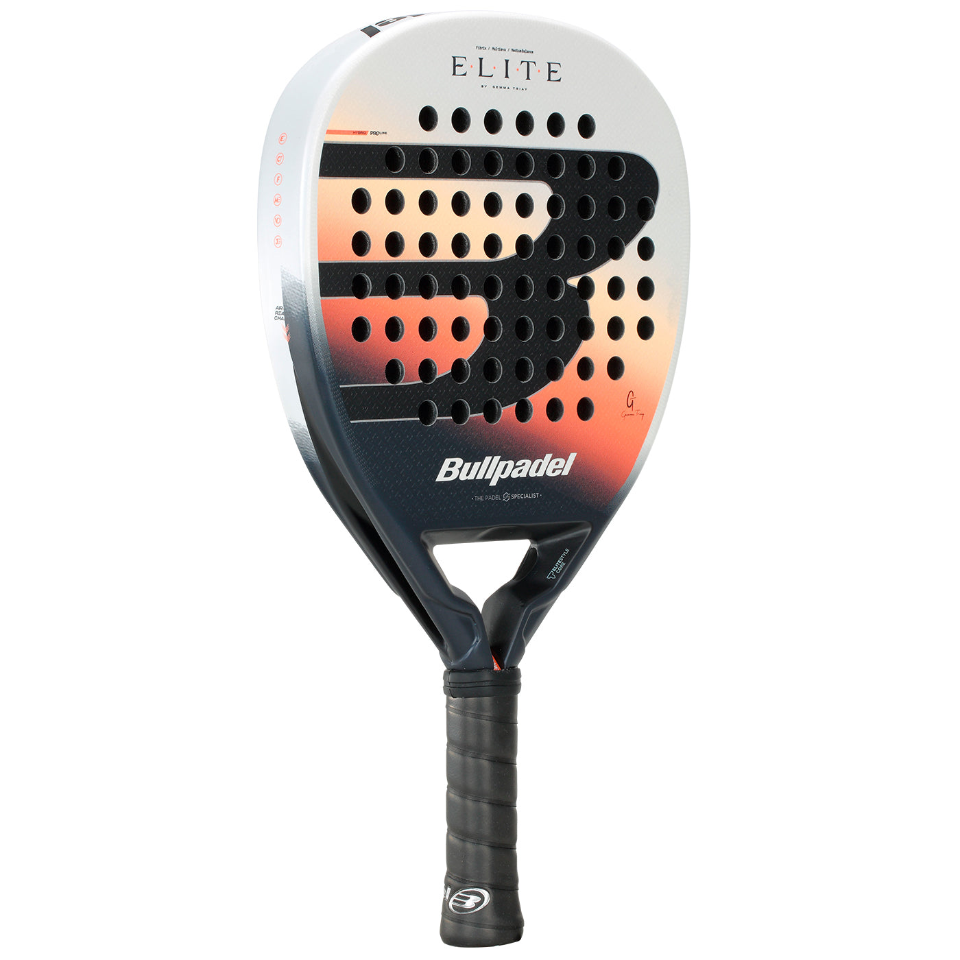 Bullpadel Elite Women 26 Padel Racket - Balck/White