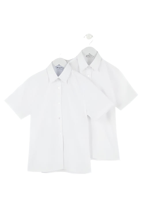 TT Short Blouse White Twin Pack