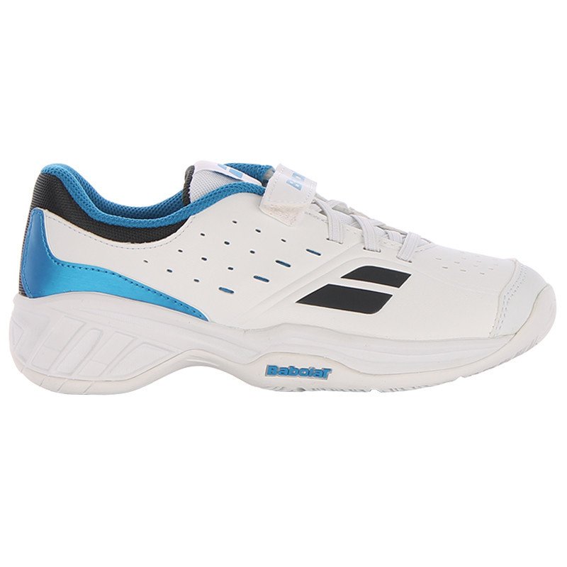 Babolat Pulsion kid Tennis Shoe Junior - White/Blue