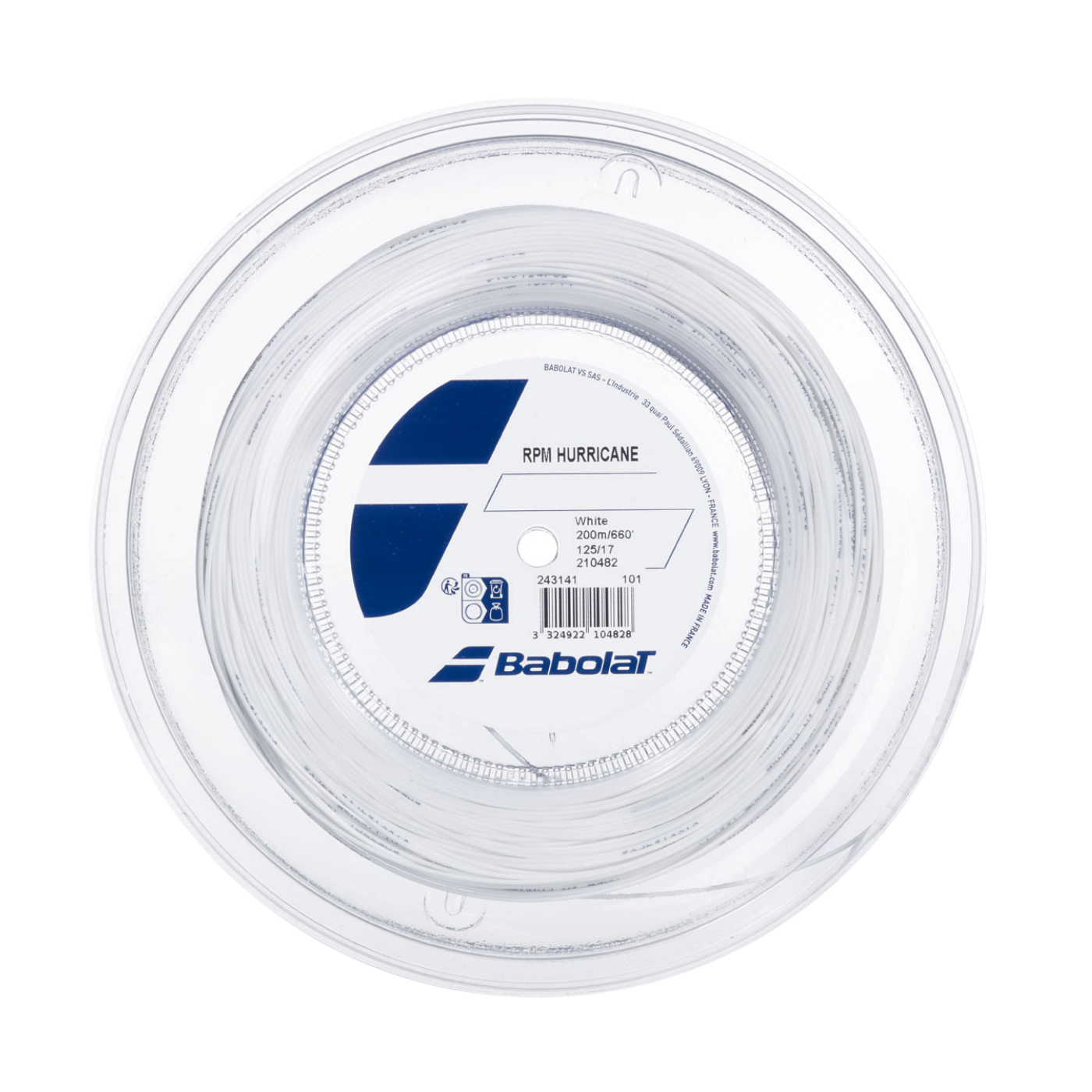 Babolat RPM Hurricane 1.25mm Tennis String Reel (200m) - Yellow String (Reel) Babolat