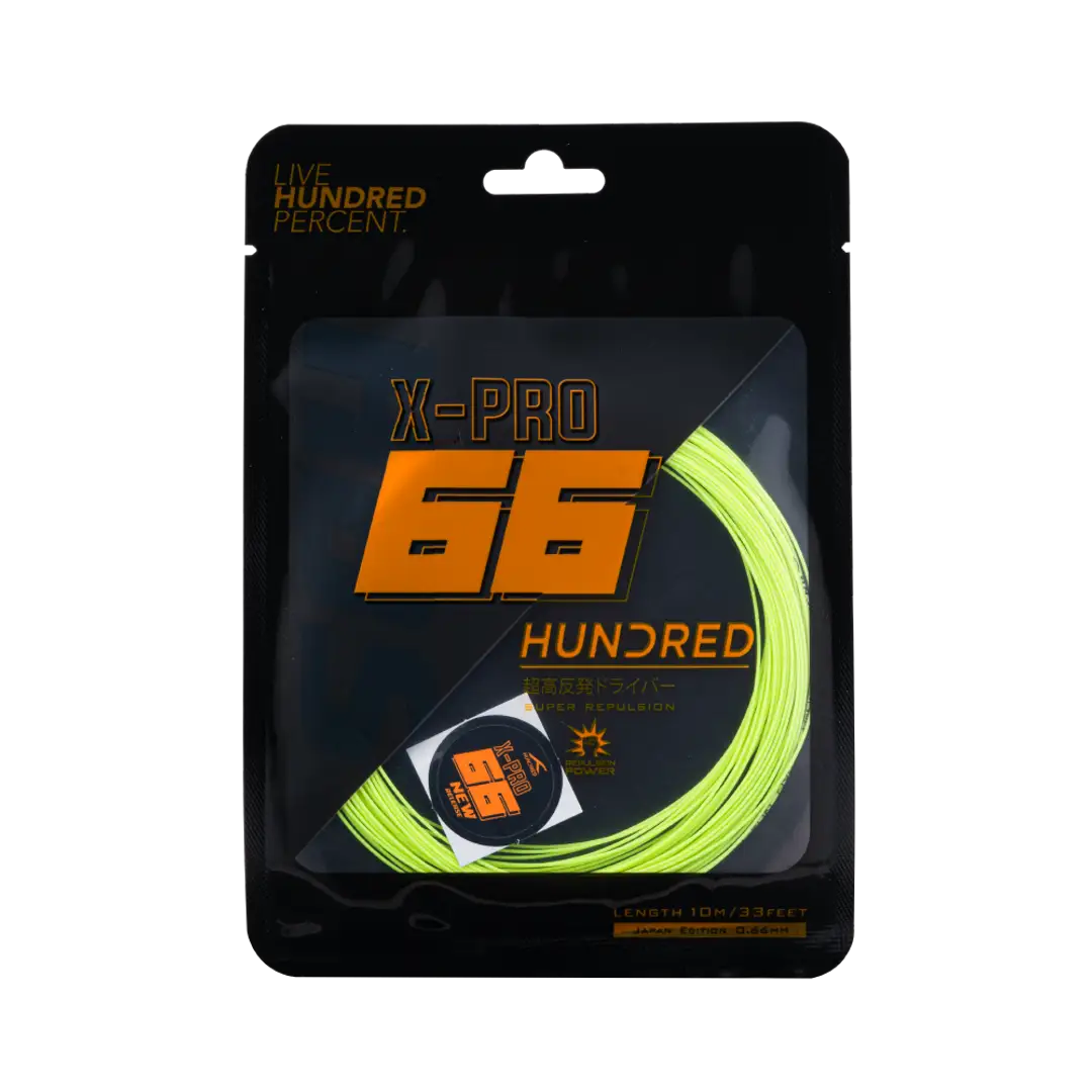 Hundred 66 X Pro Badminton String Set -Yellow