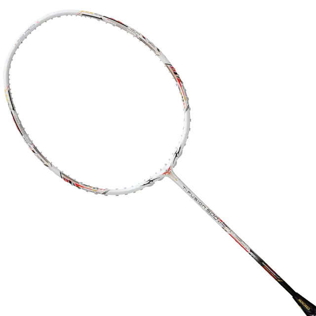 Hundred T-Fusion 500 Attack 4U Badminton Racket - White/Black