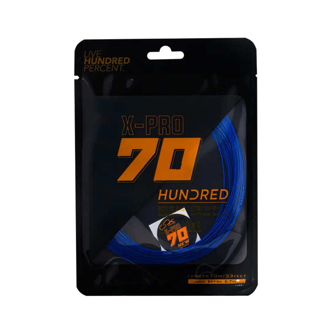 Hundred 70 X Pro Badminton String Set - Blue