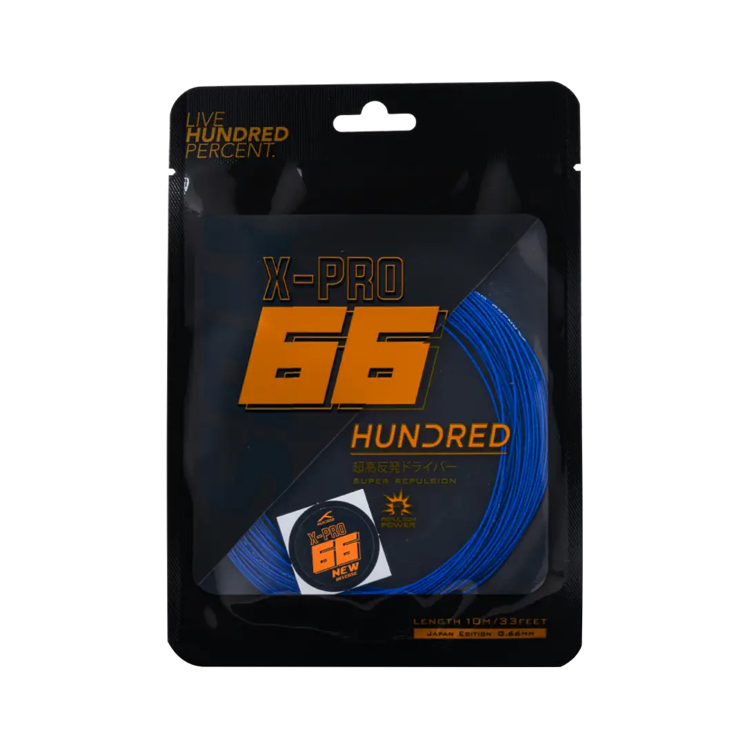 Hundred 66 X Pro Badminton String Set - Blue