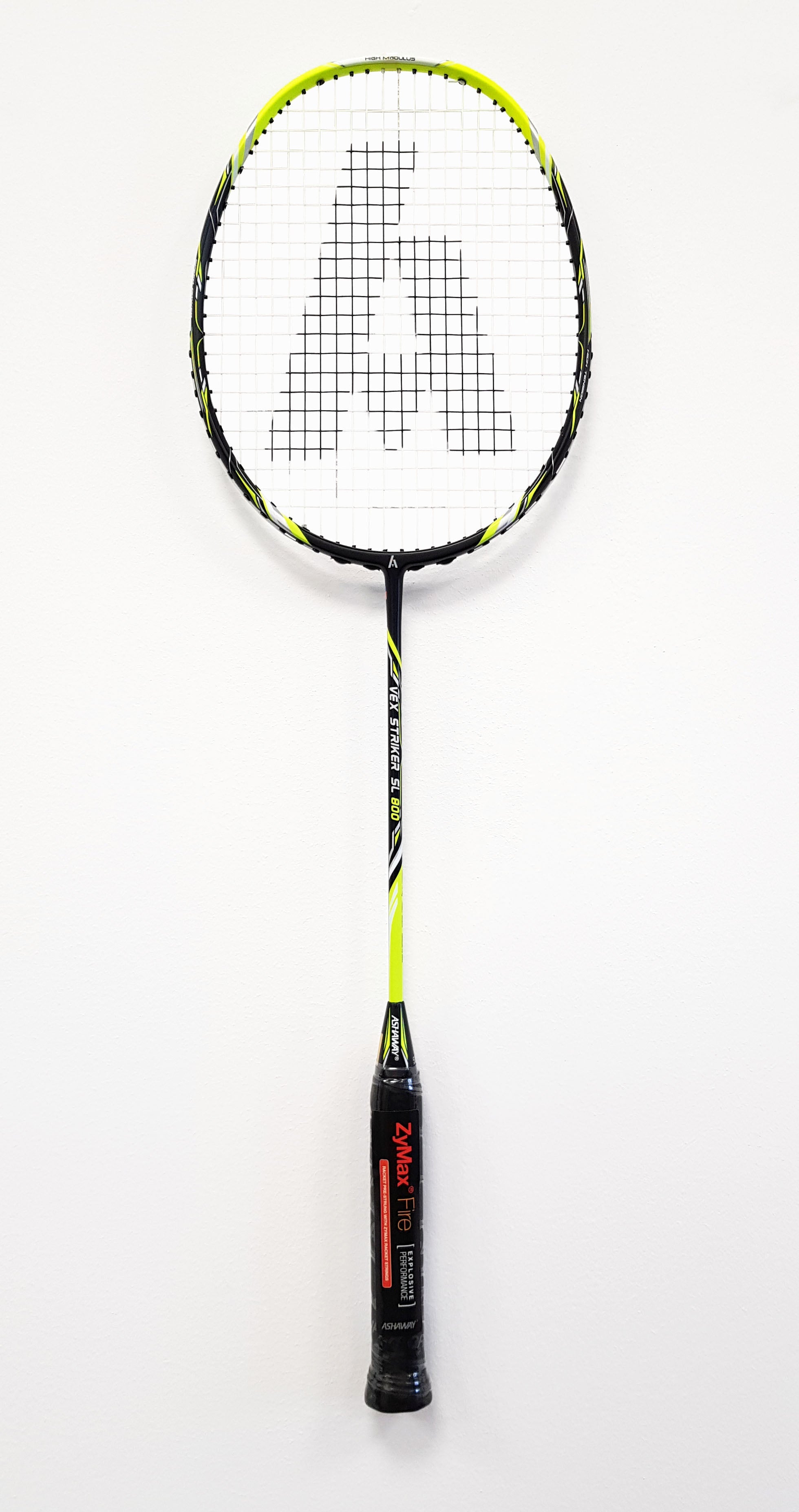 Ashaway Vex Striker 800 SL 5U Badminton Racket - Black/Yellow