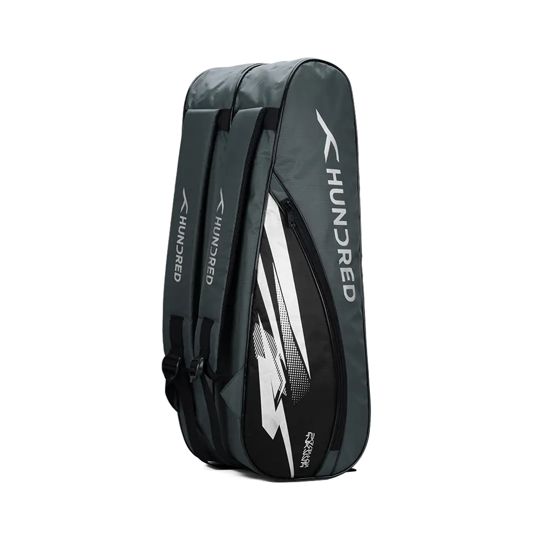 Hundred Cosmogear Badminton Kitbag - Dark Grey/Black