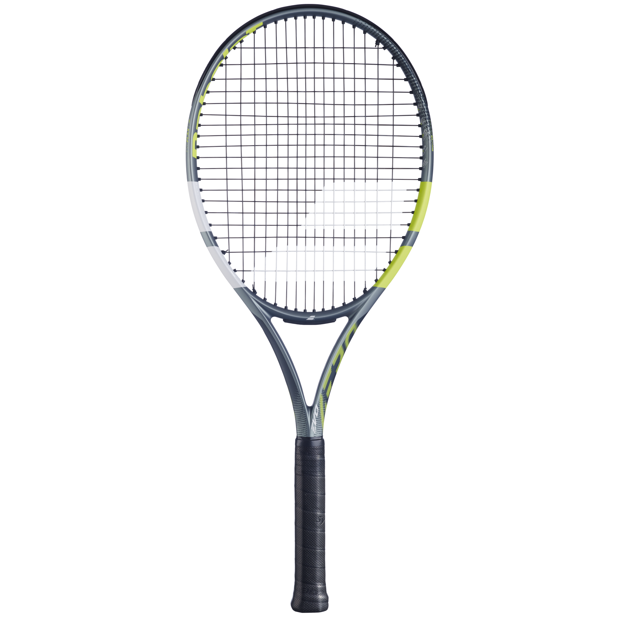 Babolat Evo Aero 2026 Tennis Racket Strung - Grey/Yellow Grey Yellow Tennis Rackets Babolat