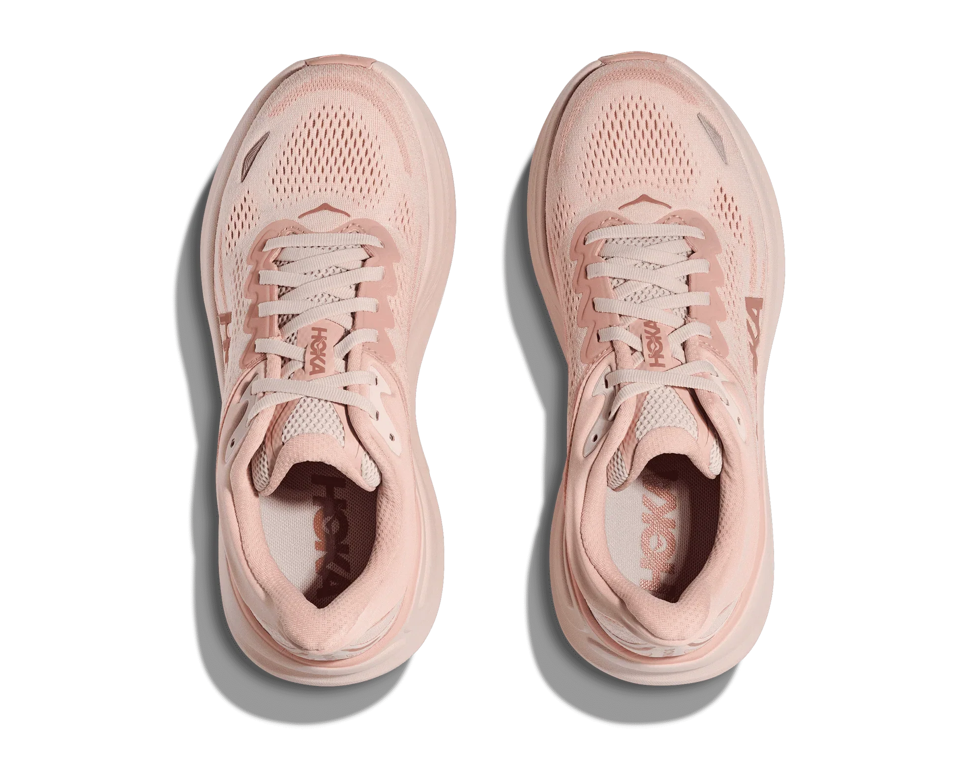 Hoka Bondi 9 Running Shoes Women - Rose Latte/Rose Cream