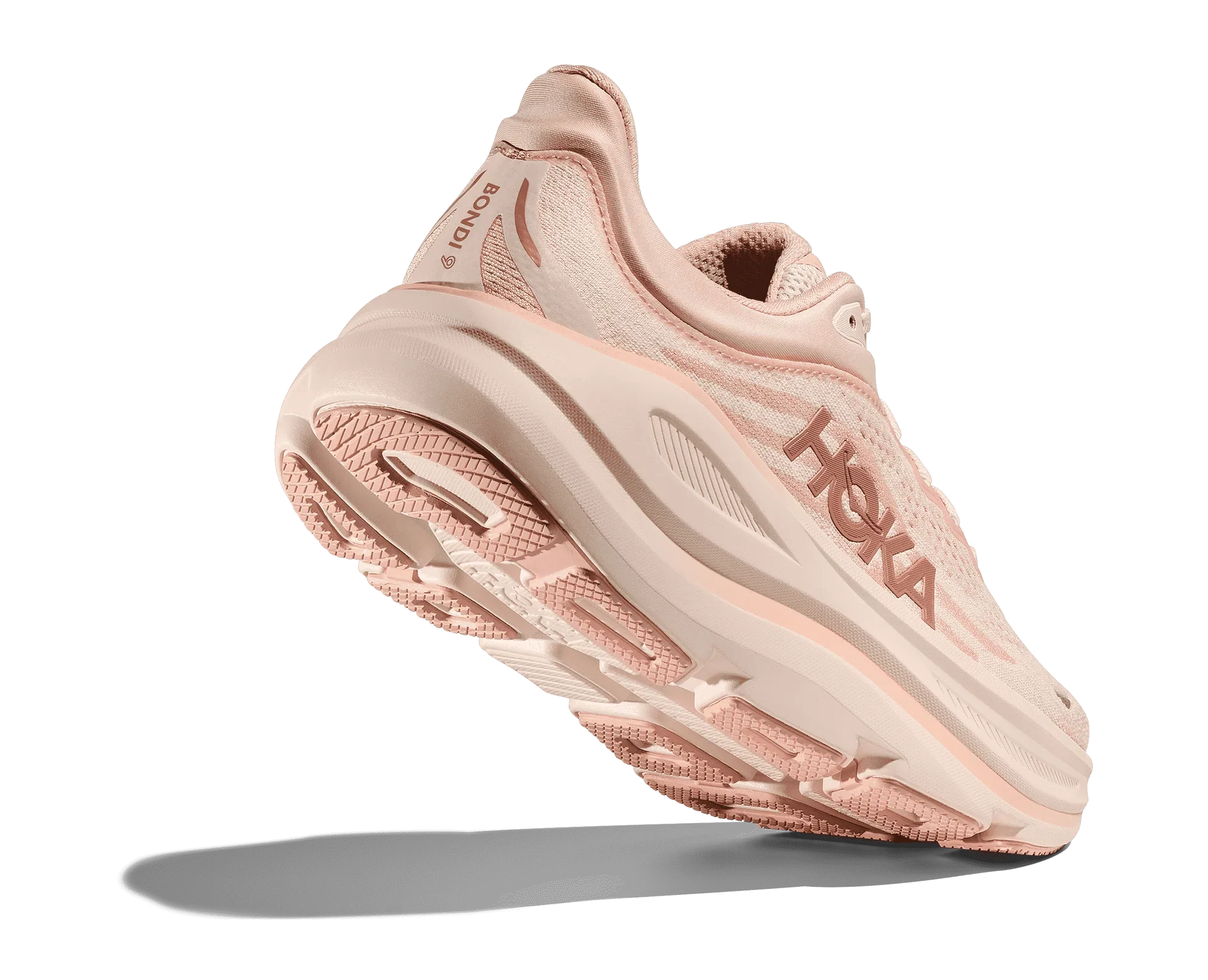 Hoka Bondi 9 Running Shoes Women - Rose Latte/Rose Cream