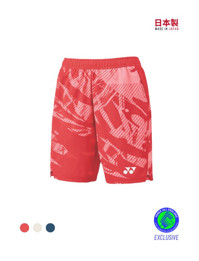 Yonex Team China Knit (15206YX) Shorts Men (Tango Red) Made in JAPAN
