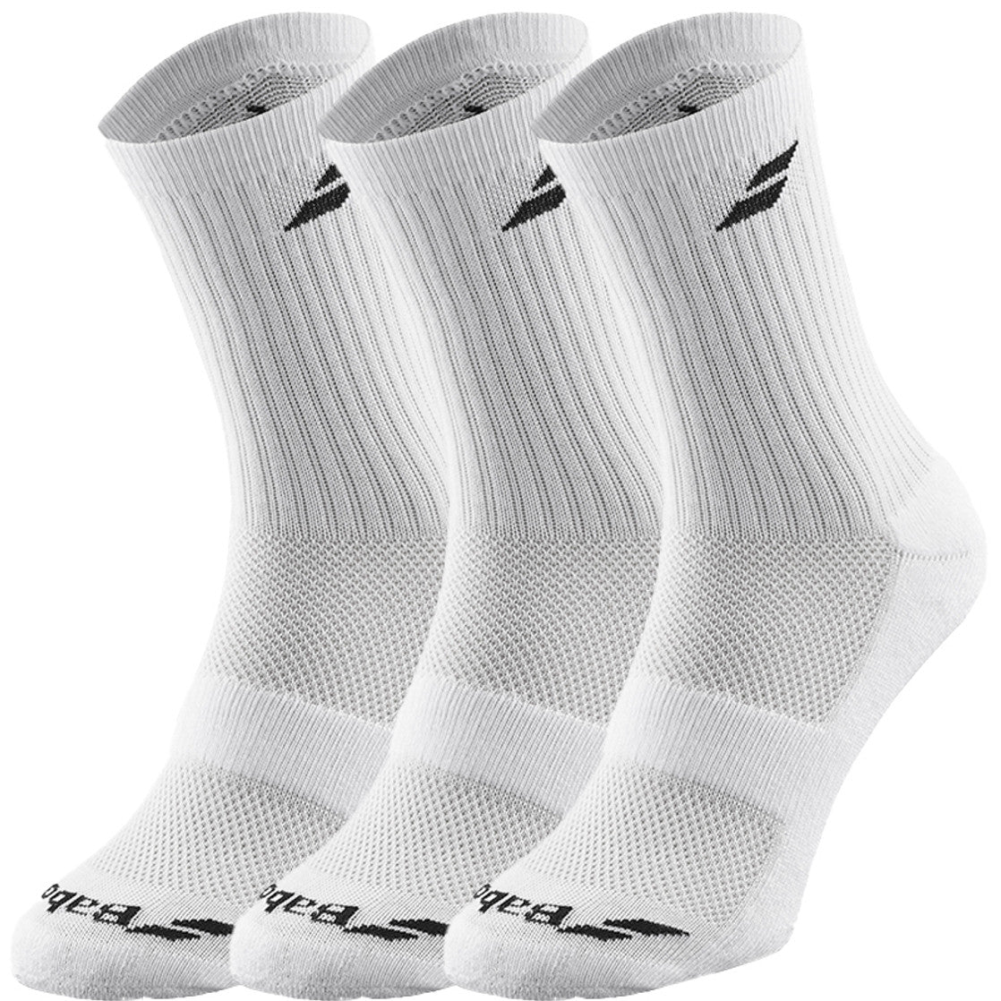 Babolat 3 Pairs Pack Sock Unisex - Black/White