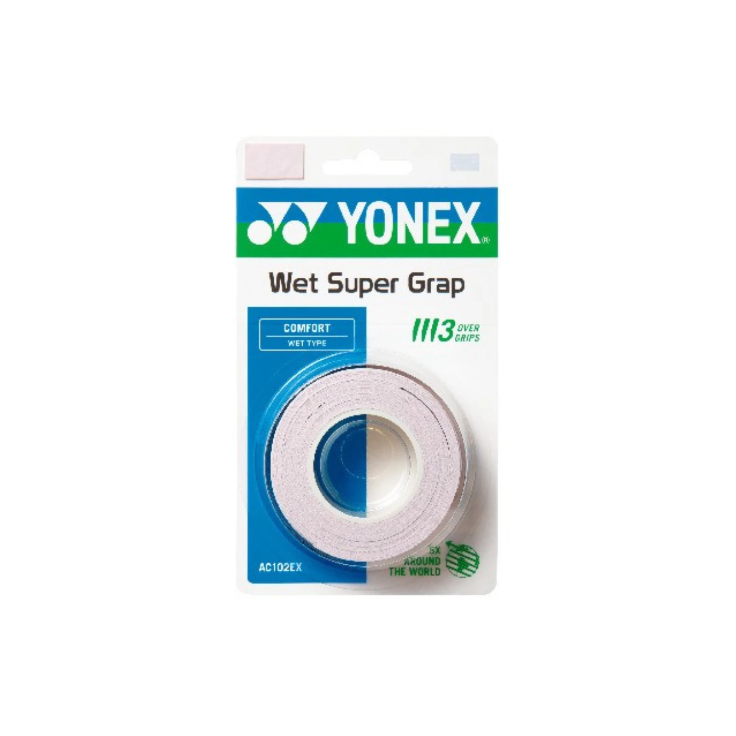 Yonex Wet Super Grap 3 Pcs - Multicolor Mist Pink 3 Pieces Clearance Yonex