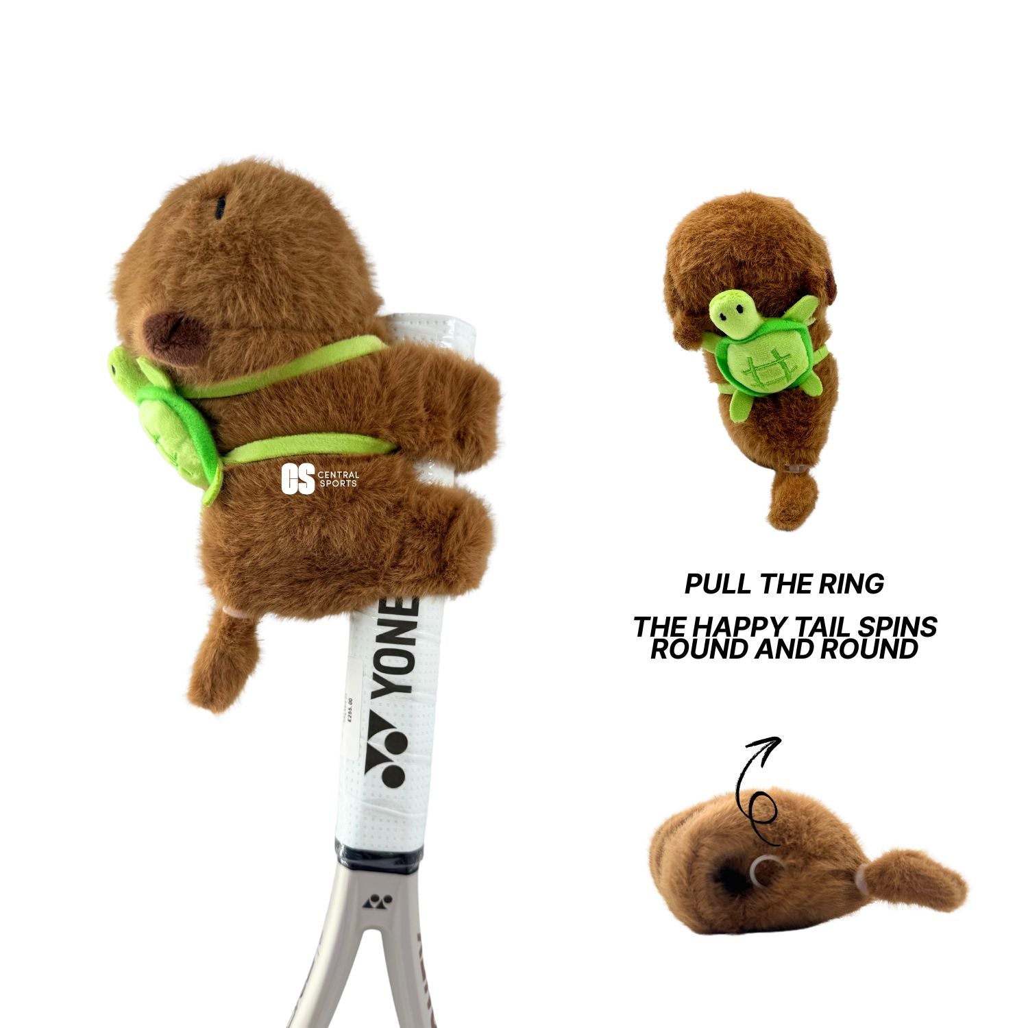 Brown Capybara Racket Accessory