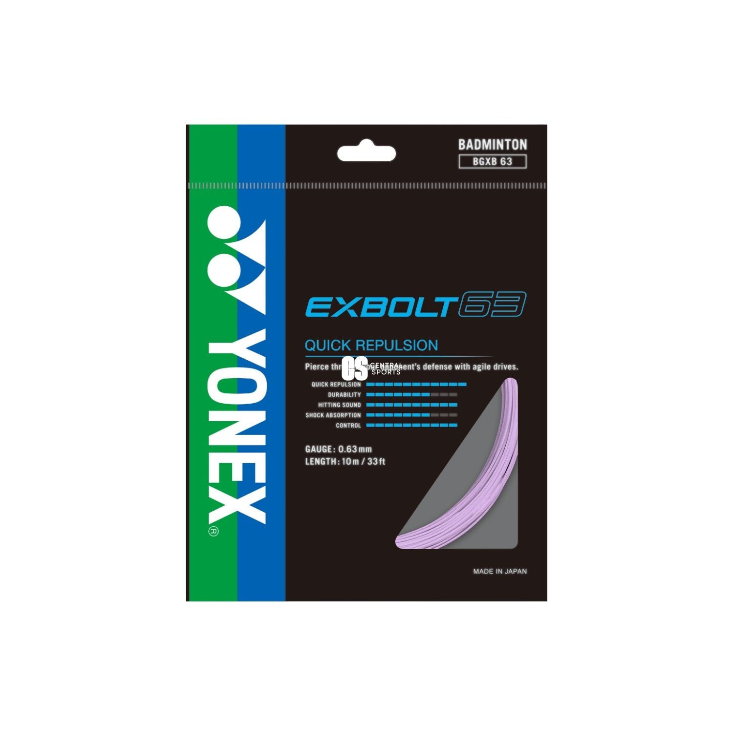 Yonex Exbolt 63 Badminton String (10m Set) Lavender