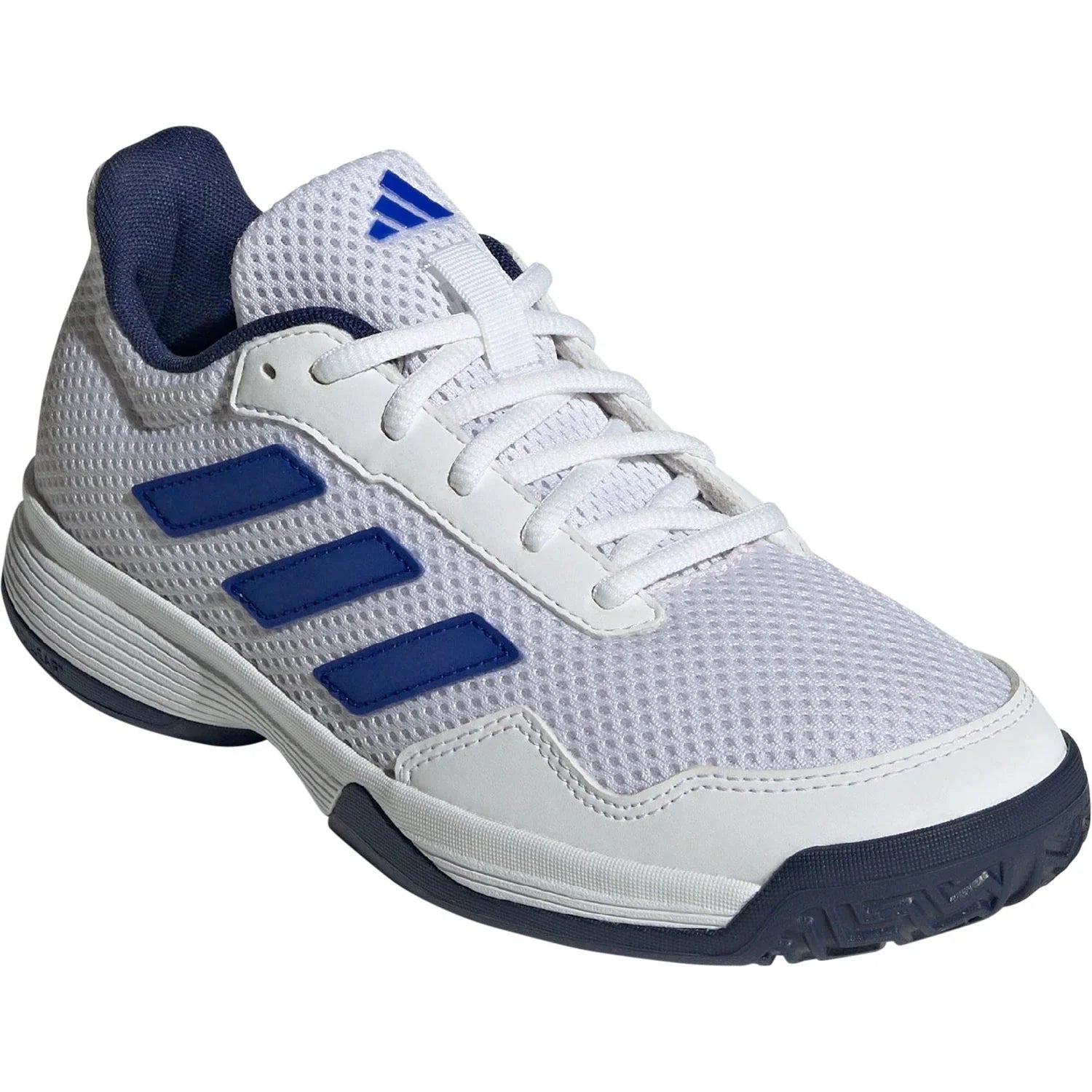 Adidas Gamespec Tennis Shoes Junior - White/Blue Tennis Shoes Adidas