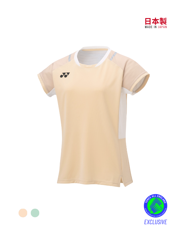 Yonex Crew Neck (20845YX) Shirt Women (Ice Beige) Made in JAPAN