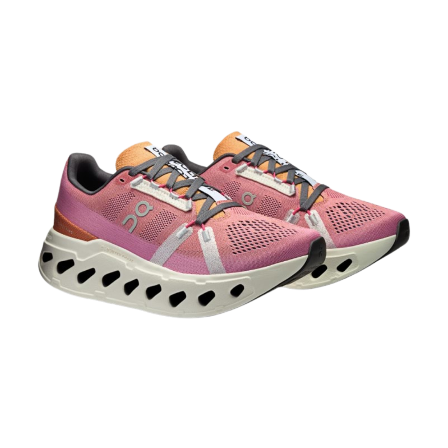 On Cloudeclipse Running Shoes Women - Tangerine/Ivory
