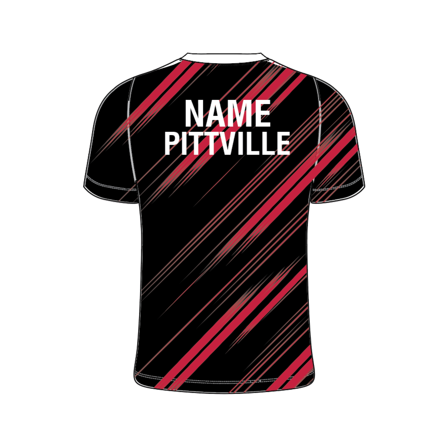Yonex Kit T001 Pittville Badminton Club Turbo V Neck Junior - Black/Red/White