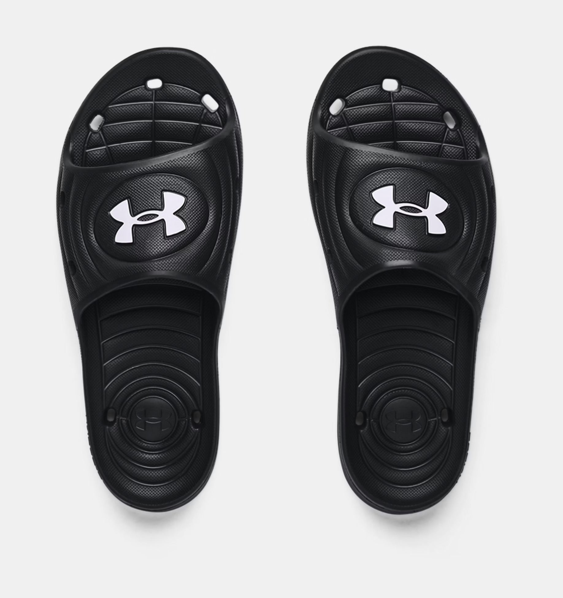 UA Locker IV Slides 3023758 Men (Black) UK8 shoes Under Armour