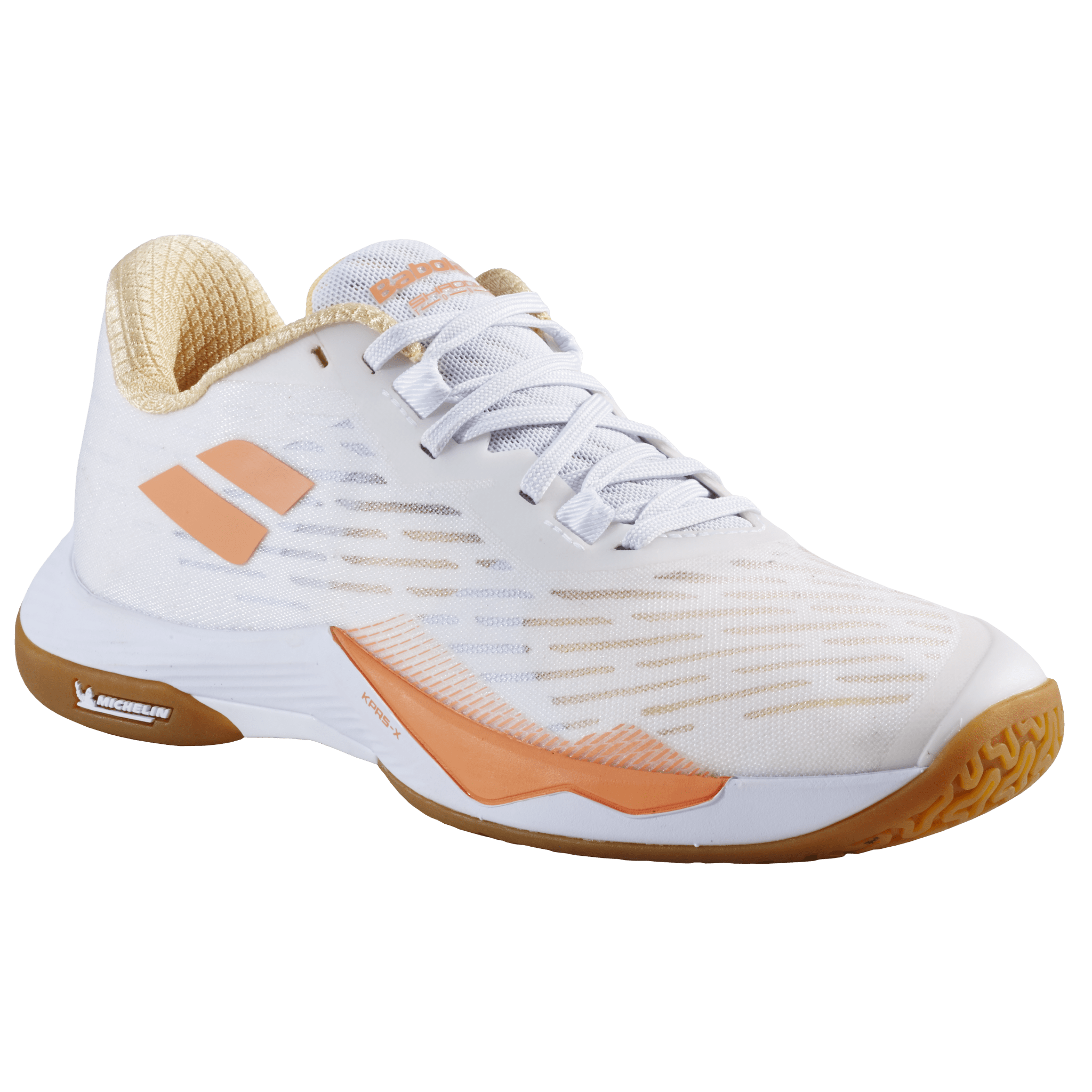 Babolat Shadow Tour 5 Badminton Shoes Women - White/Yellow