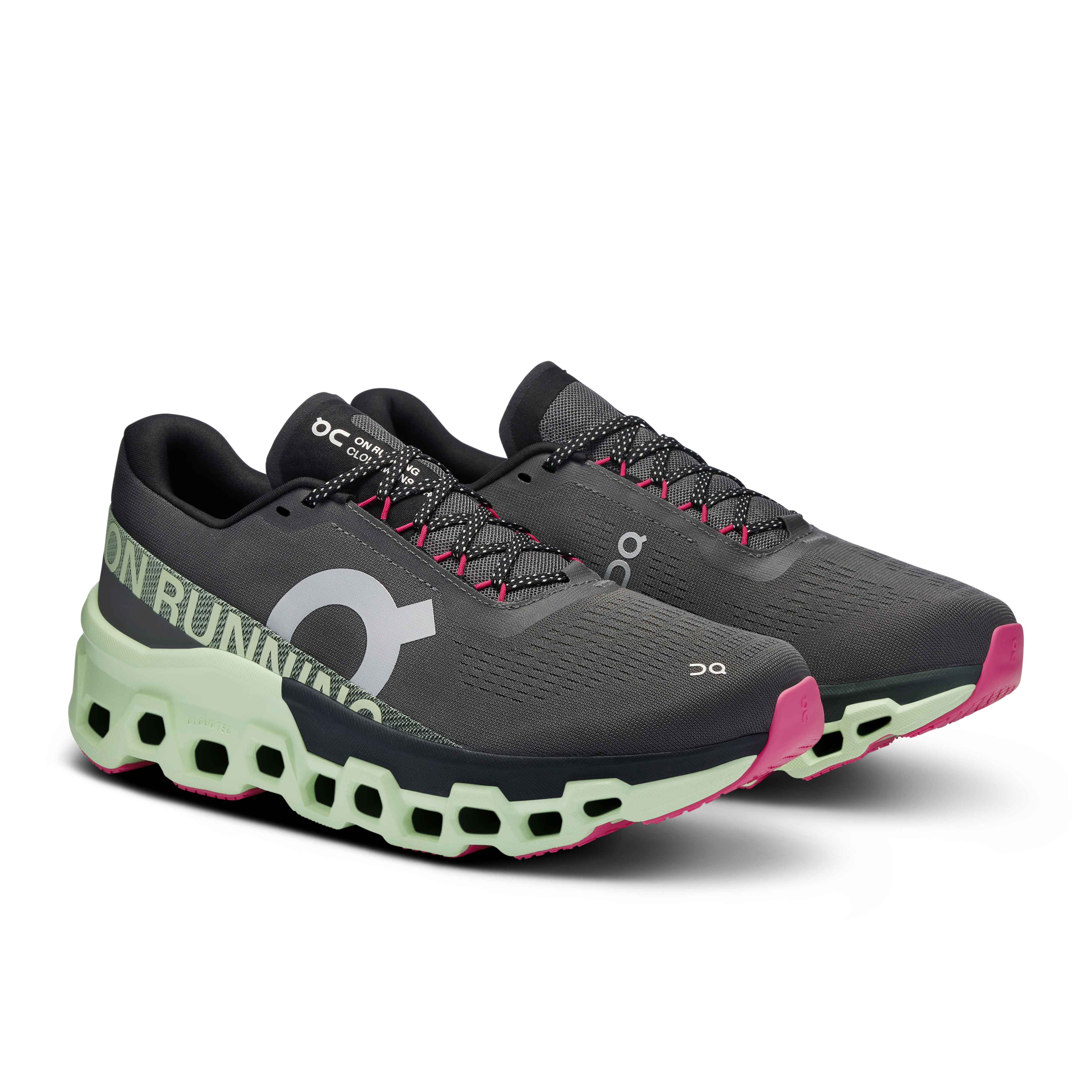 On Cloudmonster 2 Running Shoes Men - Asphalt/Lima