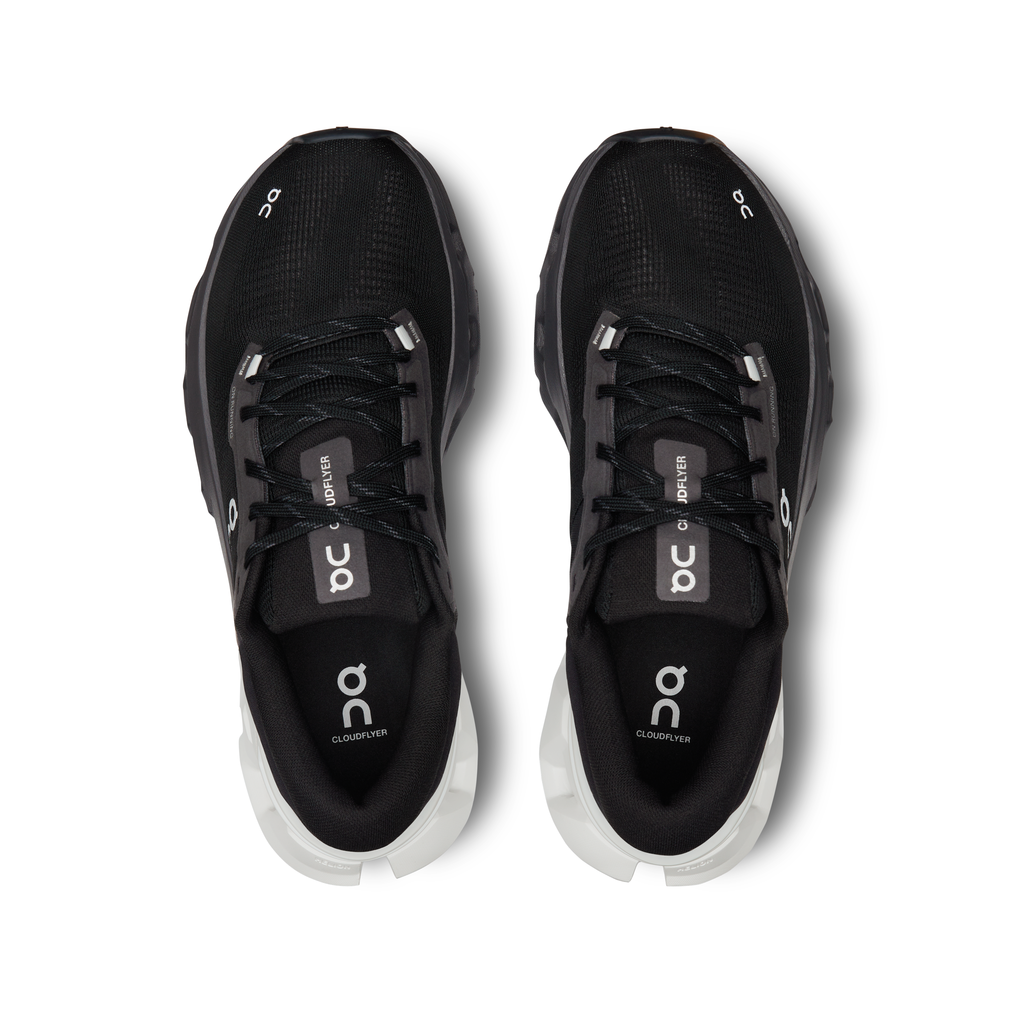 On Cloudflyer 5 Running Shoes Men - Black/White Running Shoes On Running