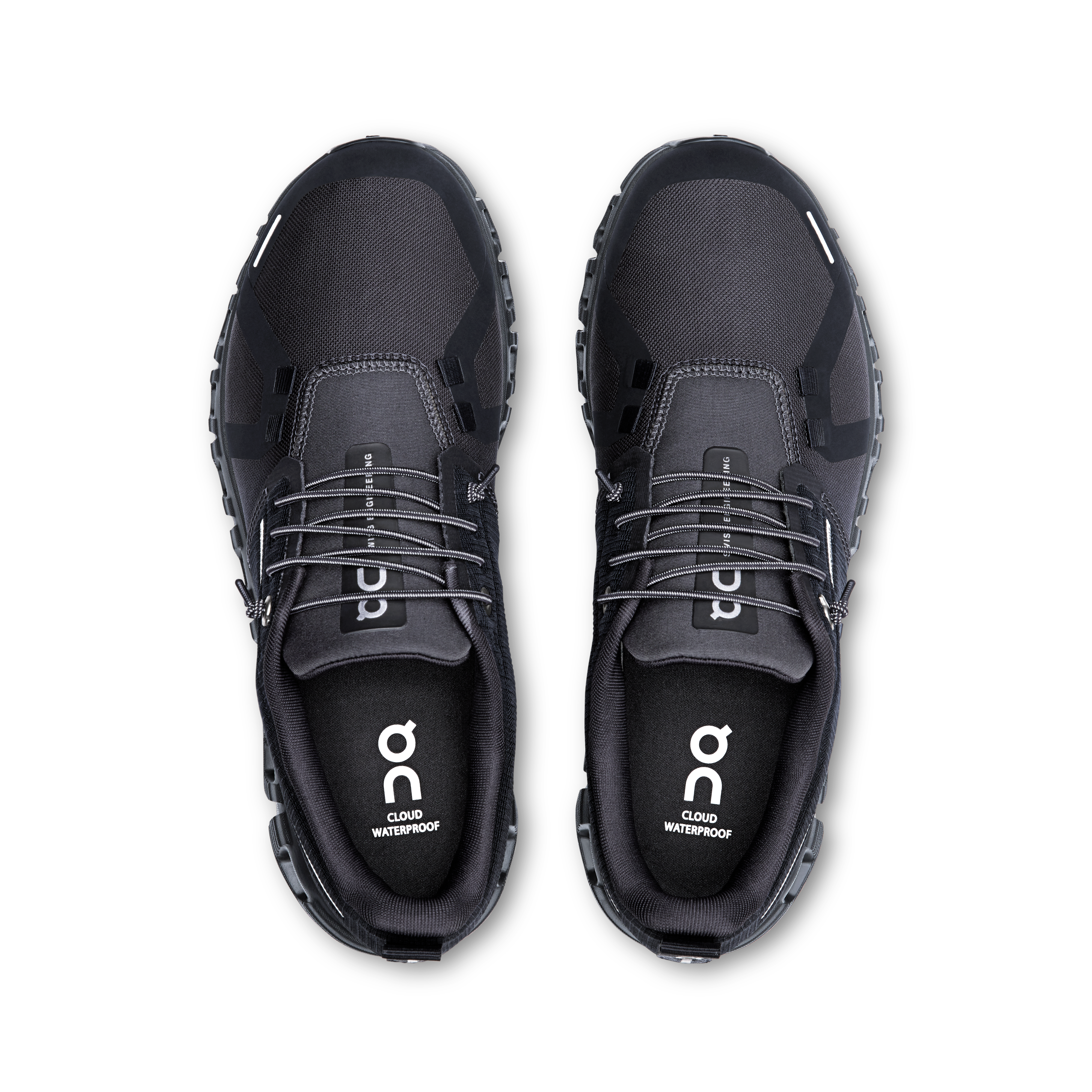 On Cloud 6 Waterproof Running Shoes Women - Black/Black