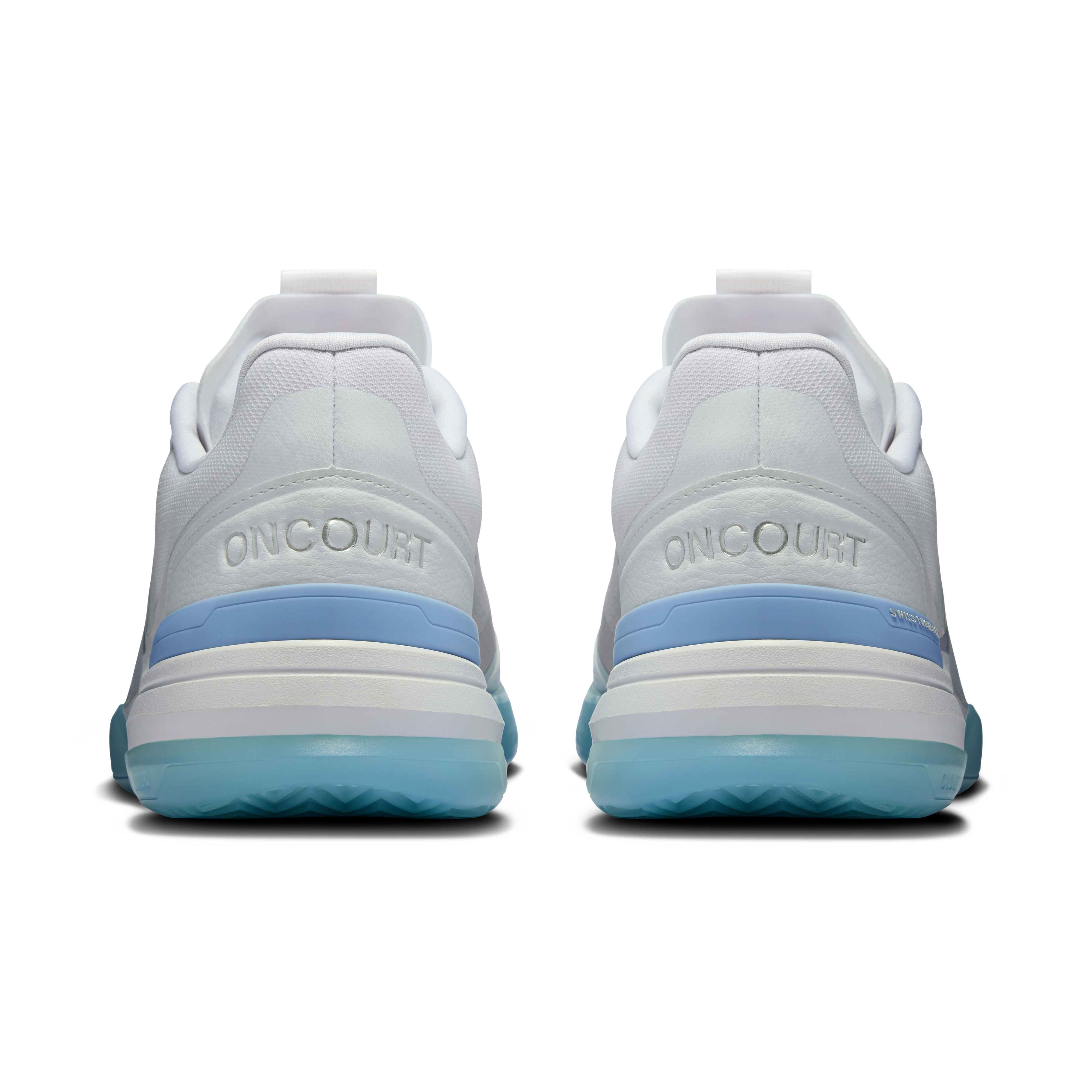 On THE ROGER Advantage Pro Tennis Shoes Women - White/Chambray Tennis Shoes On Running