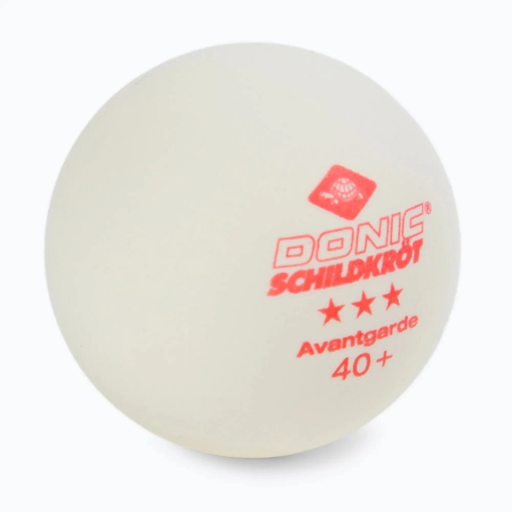 Donic-Schildkort 3-Star White Avantgarde Table Tennis Ball 3pcs - White White One Size Table Tennis Ball Donic-Schildkroet