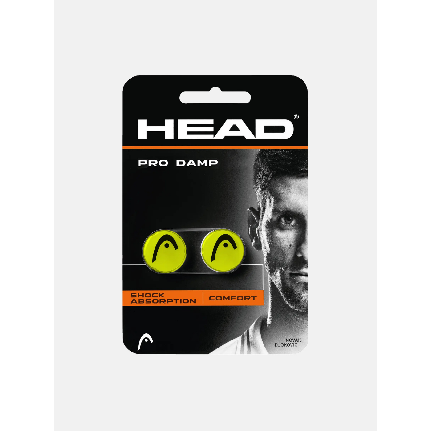 Head Pro Damp Tennis Dampener (Pack of 2) - Multicolour Single Pack YELLOW Dampener Head
