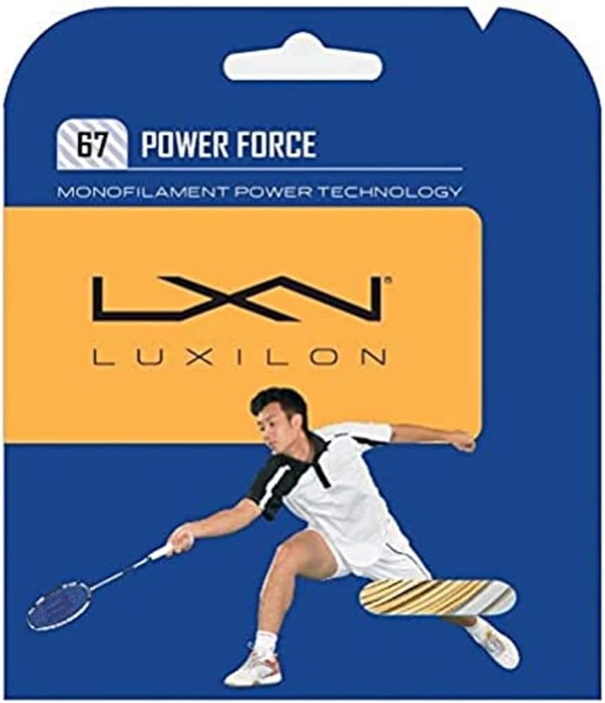 Luxilon 67 Power Force Badminton WHITE