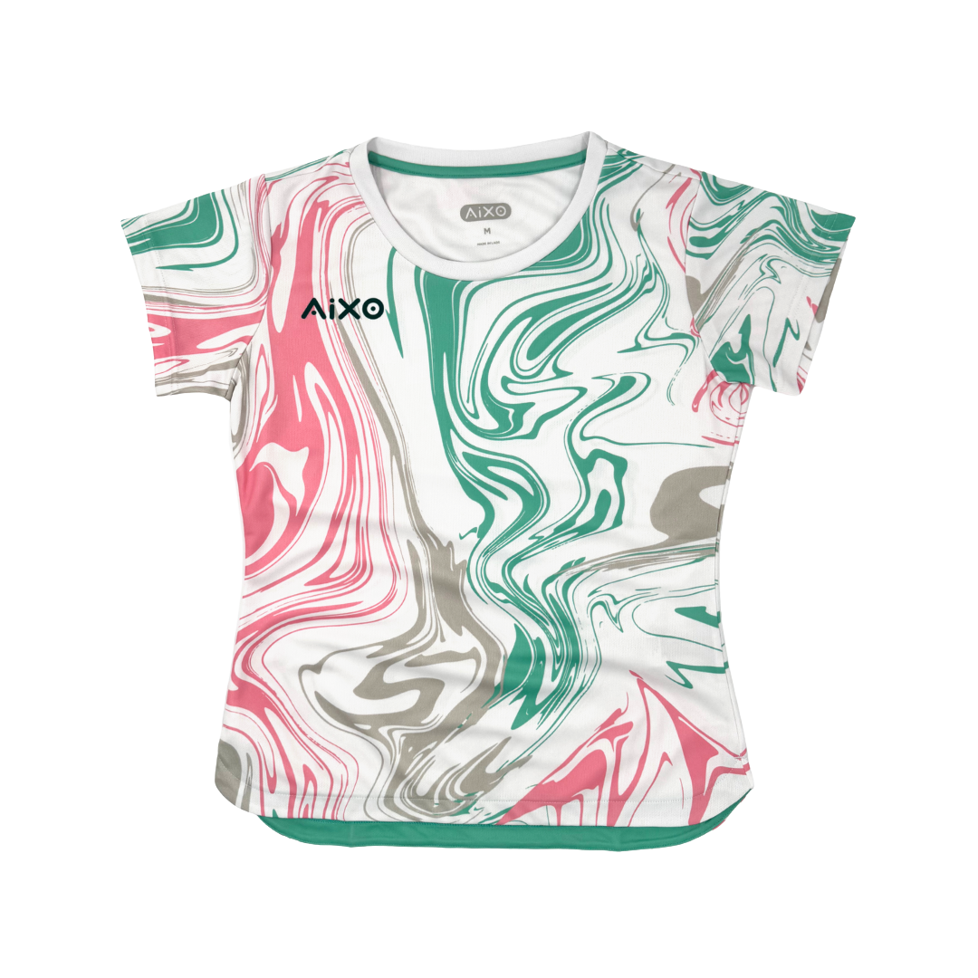 Aixo Chrome 3 Womens T-Shirt - White