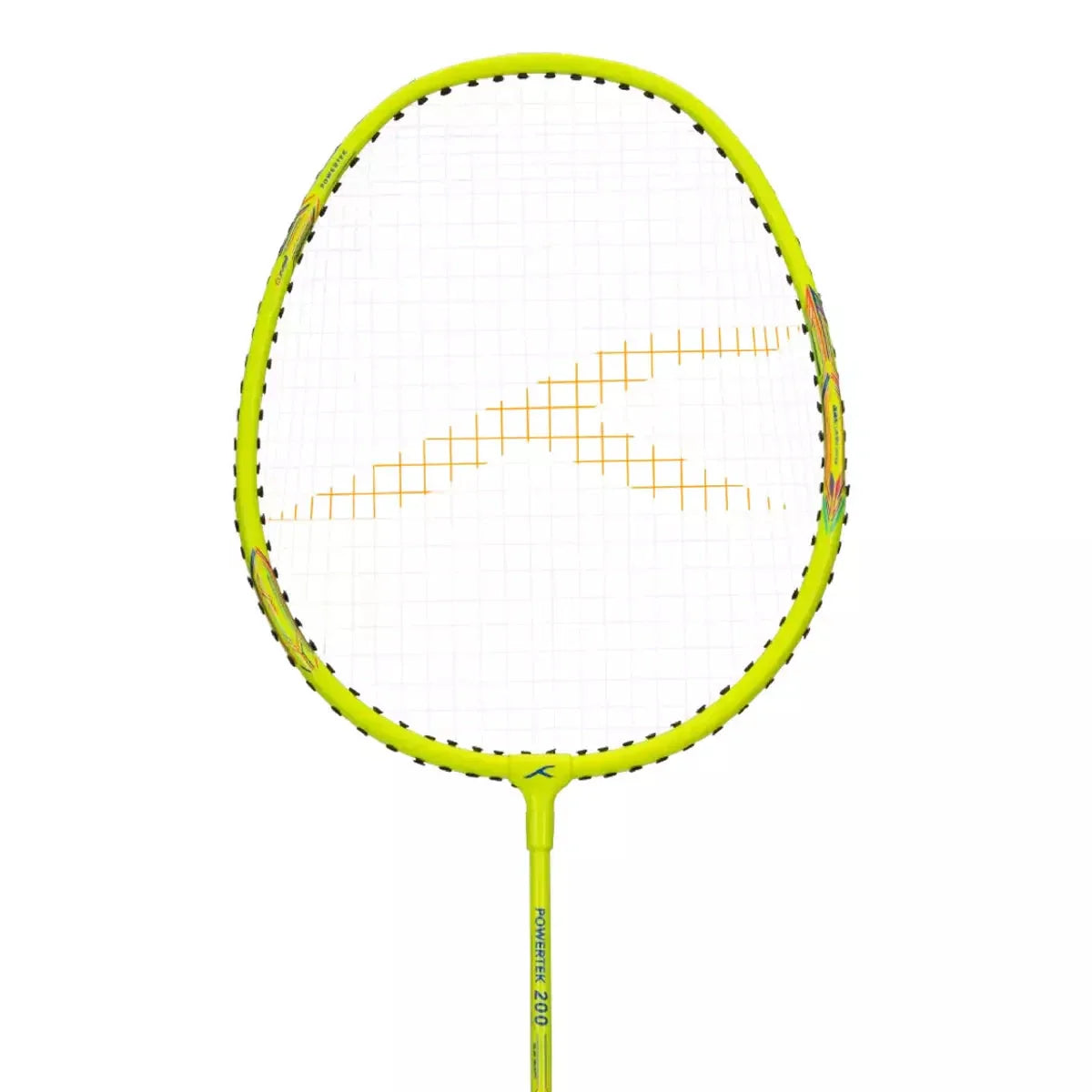 Hundred Powertek 200 2U Badminton Racket - Neon Green Badminton Rackets Hundred