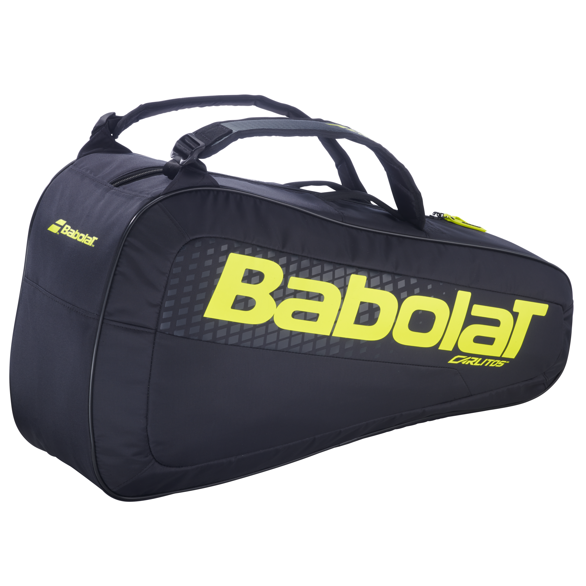 Babolat RH Carlitos Junior 2026 Racket Bag - Black/Yellow Black Yellow 2 Rackets Luggage Babolat