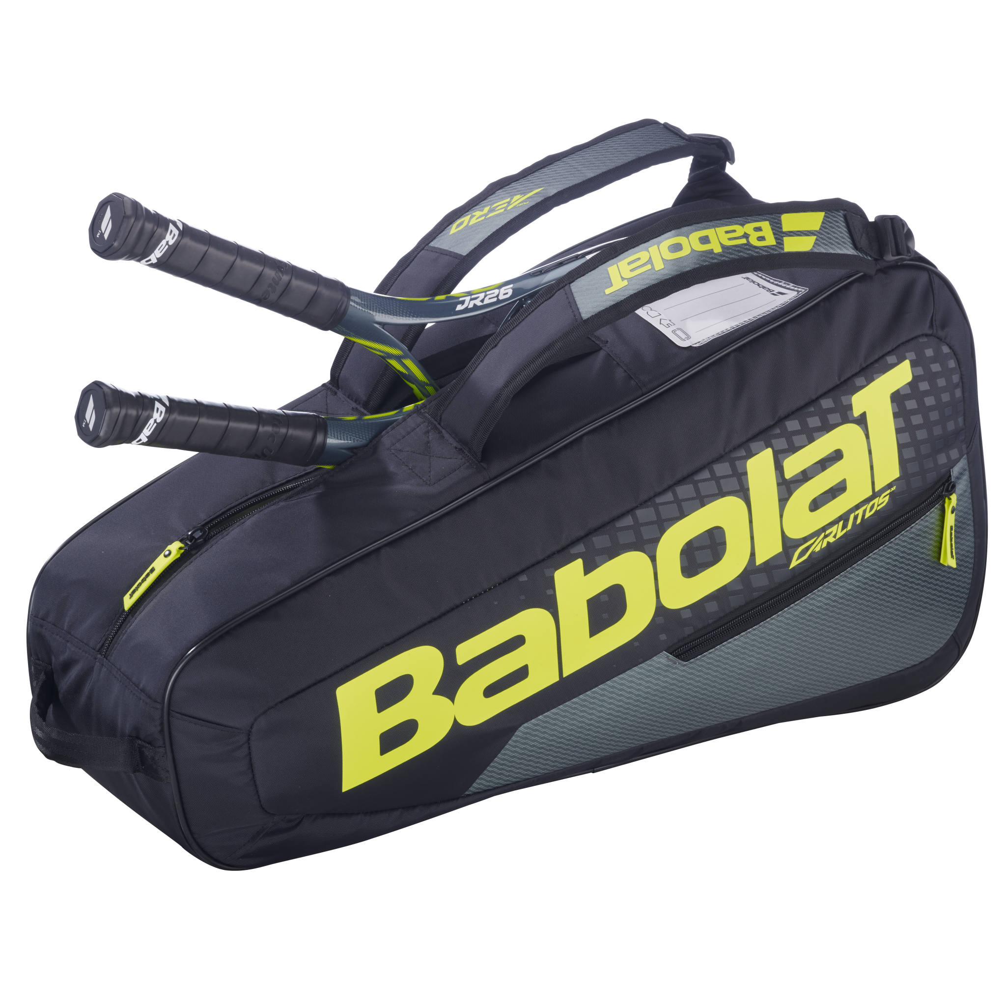 Babolat RH Carlitos Junior 2026 Racket Bag - Black/Yellow Luggage Babolat