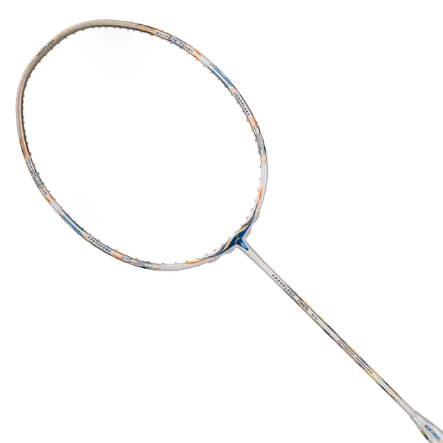 Hundred Aeroflash 7000 Attack 2U Badminton Racket - White/Gold/Blue