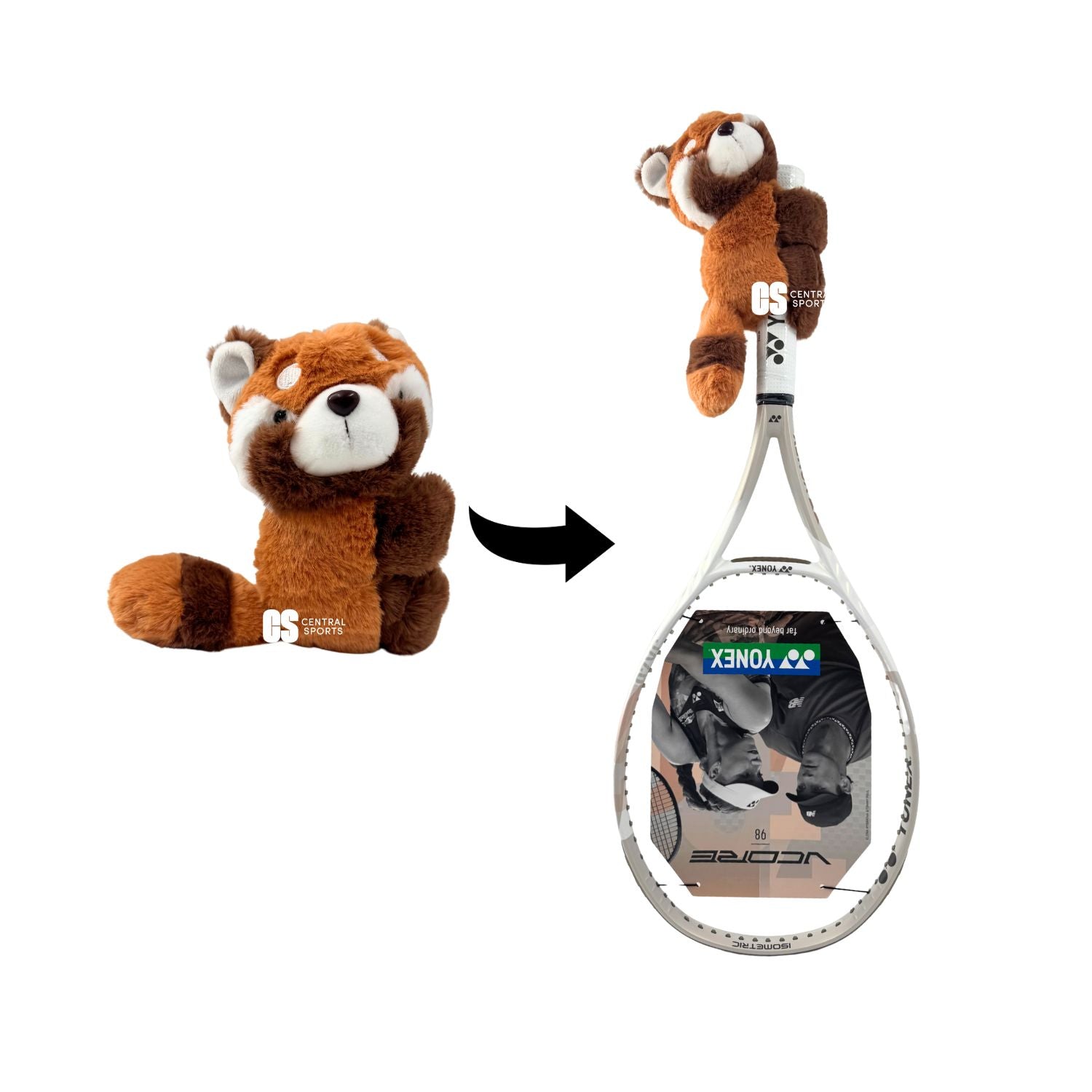 Red Panda Racket Accessory