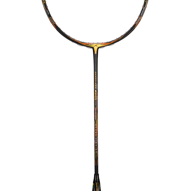 Hundred Aeroflash 8000 Attack 4U Badminton Racket - Charcoal/Black/Gold
