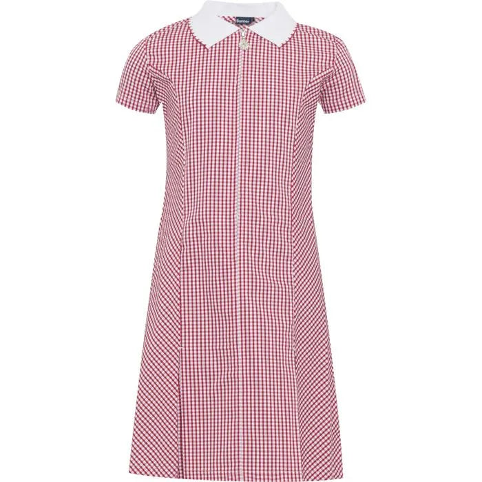 Avon Zip-Fronted Gingham Dress