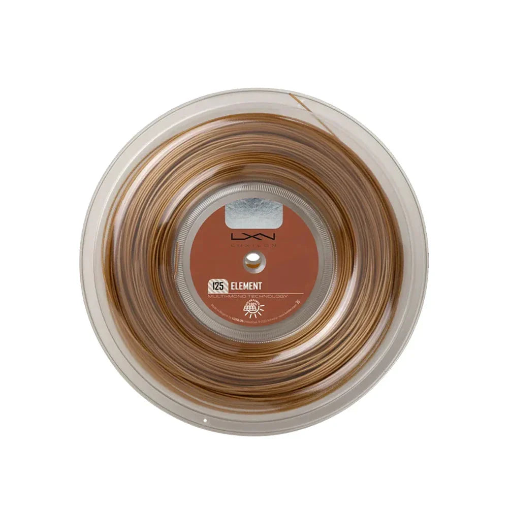 Luxilon Element 125 200M Tennis String Reel - Brown Bronze 1.25mm 200m String (Reel) Luxilon