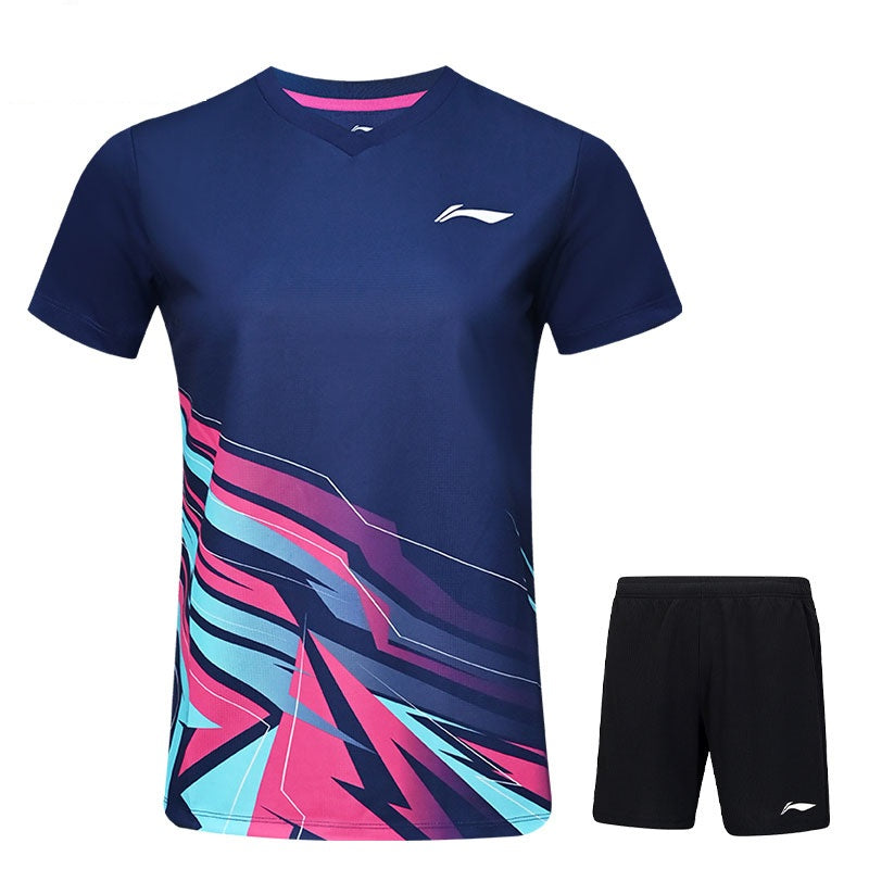 Li-Ning Badminton Competition Uniform Women - Purple/Blue
