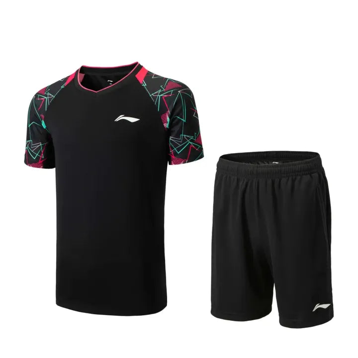 Li-Ning Badminton Competition Uniform Unisex - Black