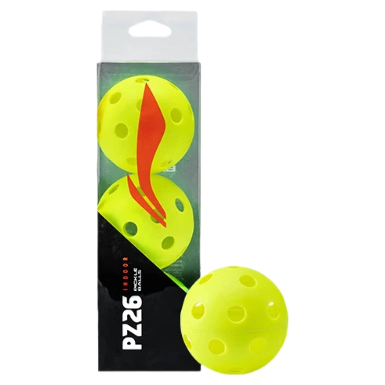 Li-Ning PZ26 Pickleball Indoor Balls 3Pack - Orange
