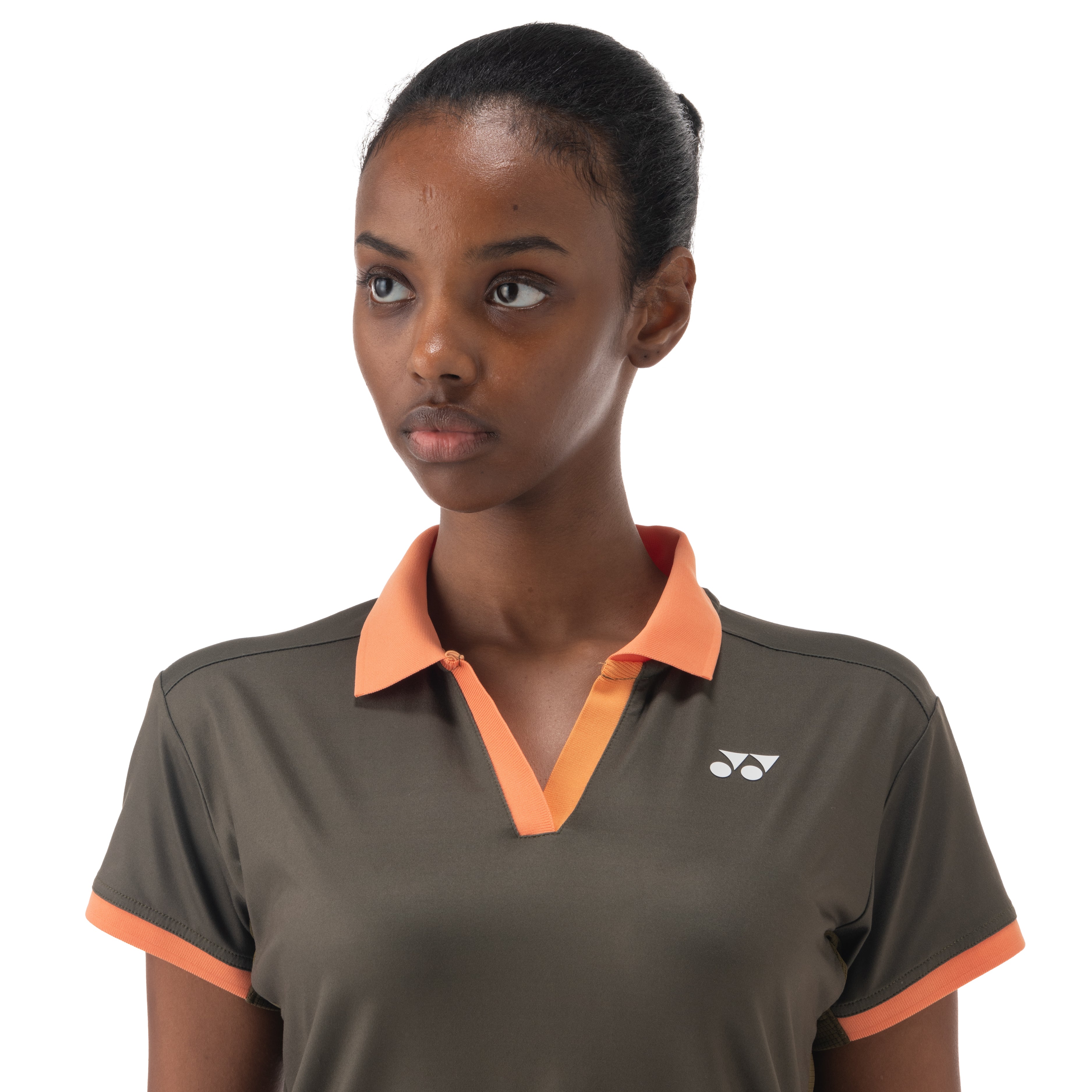 Yonex US Open 2025 Crew Neck Shirt Women - Brown Clothing Yonex