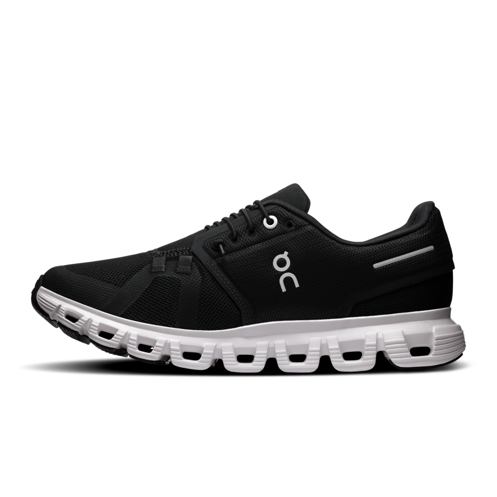 On Cloud 6 Running Shoes Women - Black/White