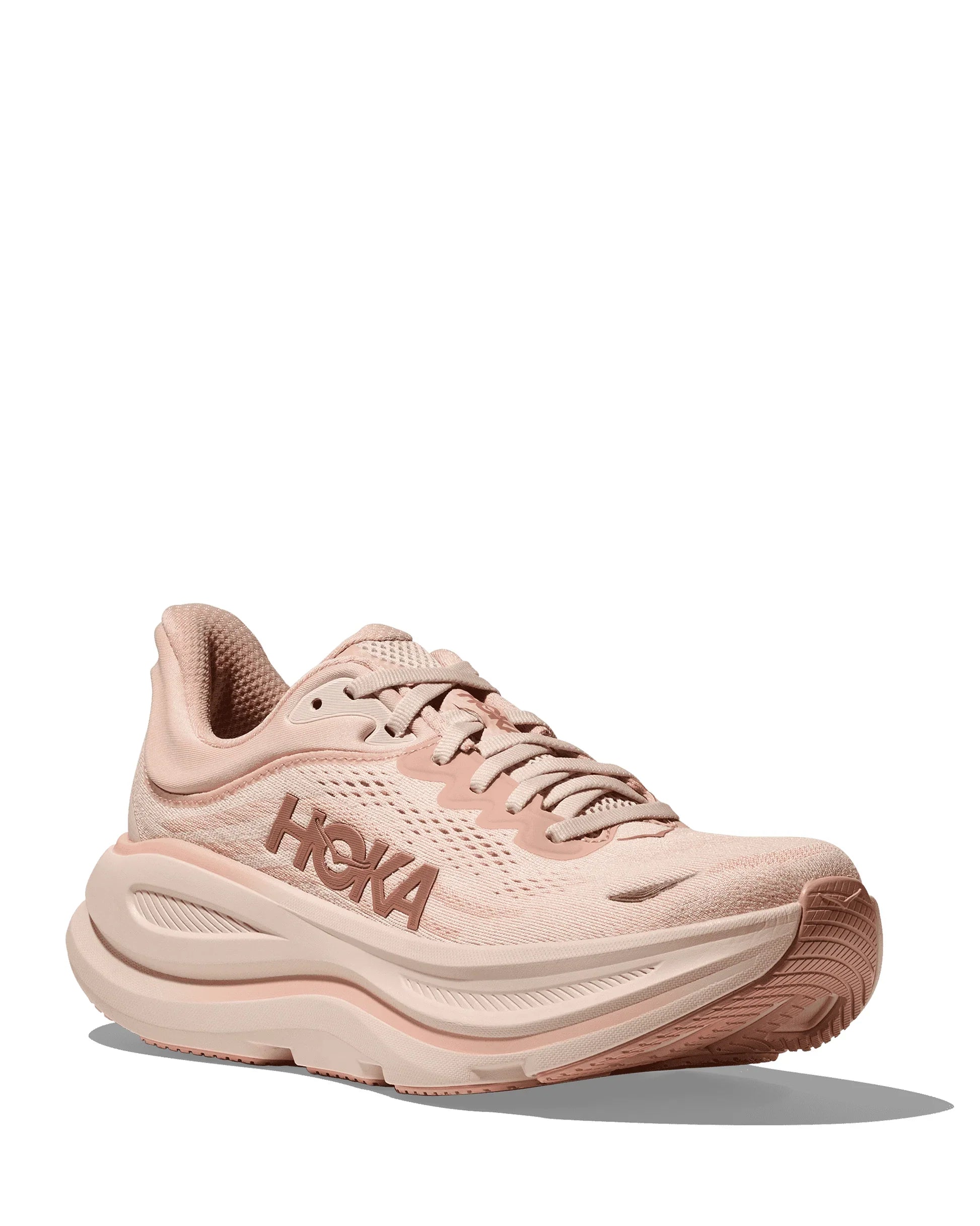 Hoka Bondi 9 Running Shoes Women - Rose Latte/Rose Cream