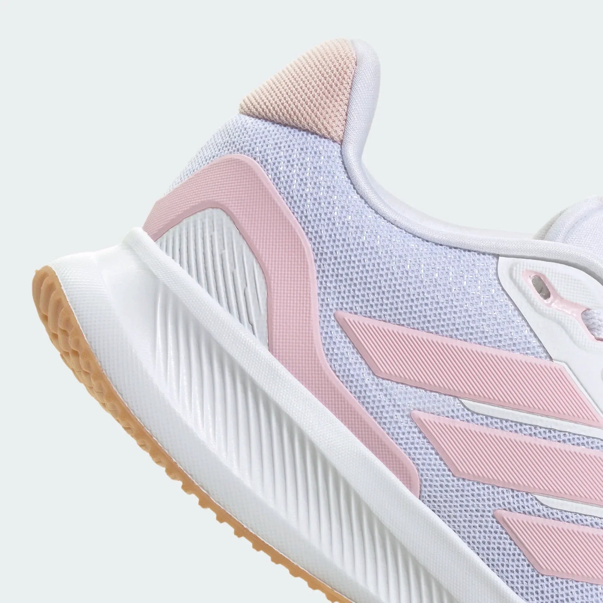Adidas Runfalcon 5 Running Shoes Junior - White/Pink Running Shoes Adidas